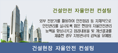 건설안전 자율안전 컨설팅